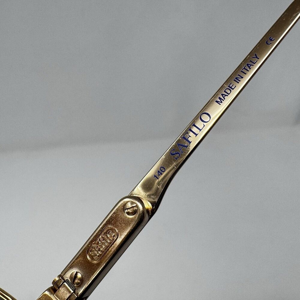Safilo Elasta 3006/N 000 Gold Eyeglass Frames Vintage 1970s-80s 59-17-140 New - Picture 6 of 11